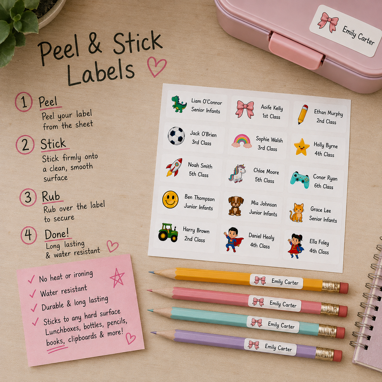 Personalised Peel and Stick Labels