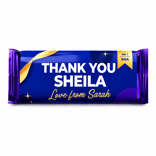 Personalised Large Cadbury Teacher/SNA Thank you Bars