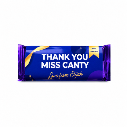 Personalised Large Cadbury Teacher/SNA Thank you Bars