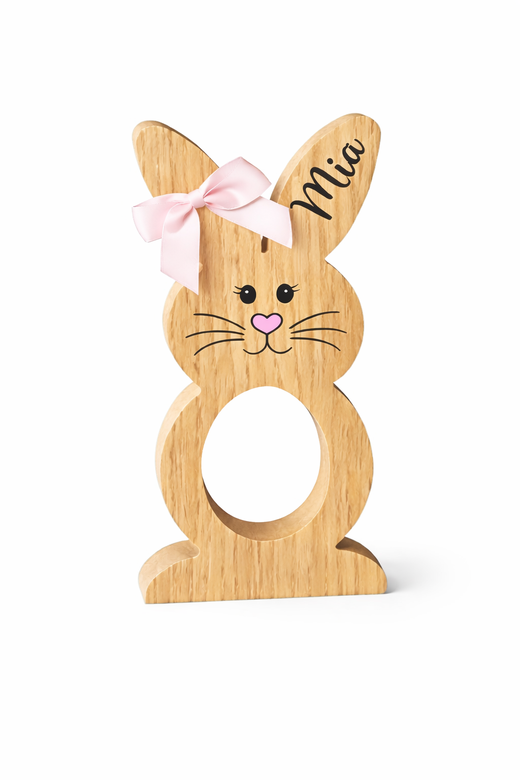 Personalised Oak Veneer Kinder Bunnies