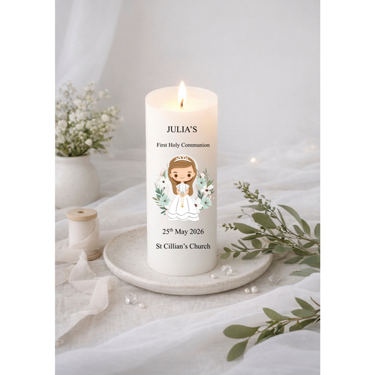 Personalised Communion Candle