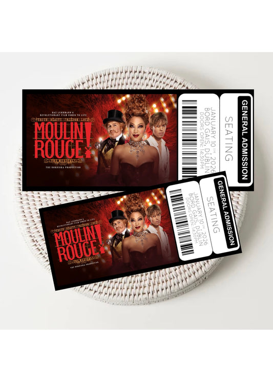 Personalised Moulin Rouge Tickets
