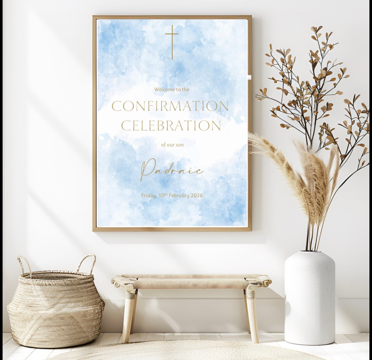 Personalised Welcome To My Confirmation Print