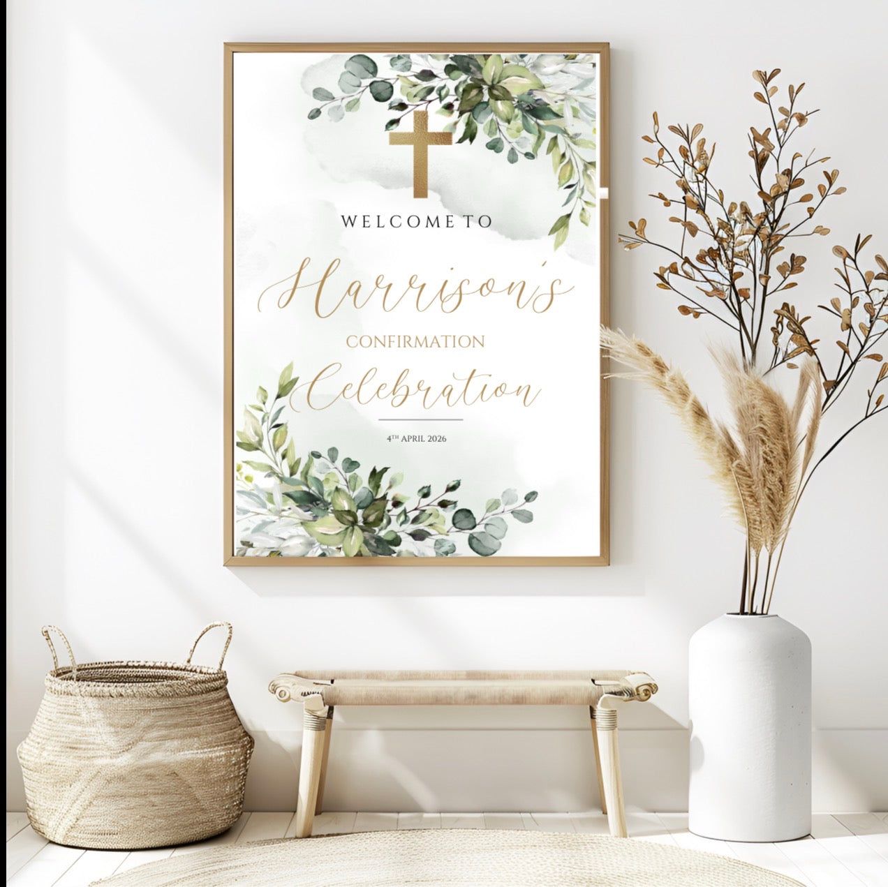 Personalised Welcome To My Confirmation Print