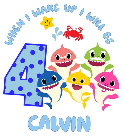 Personalised Baby Shark Pyjamas