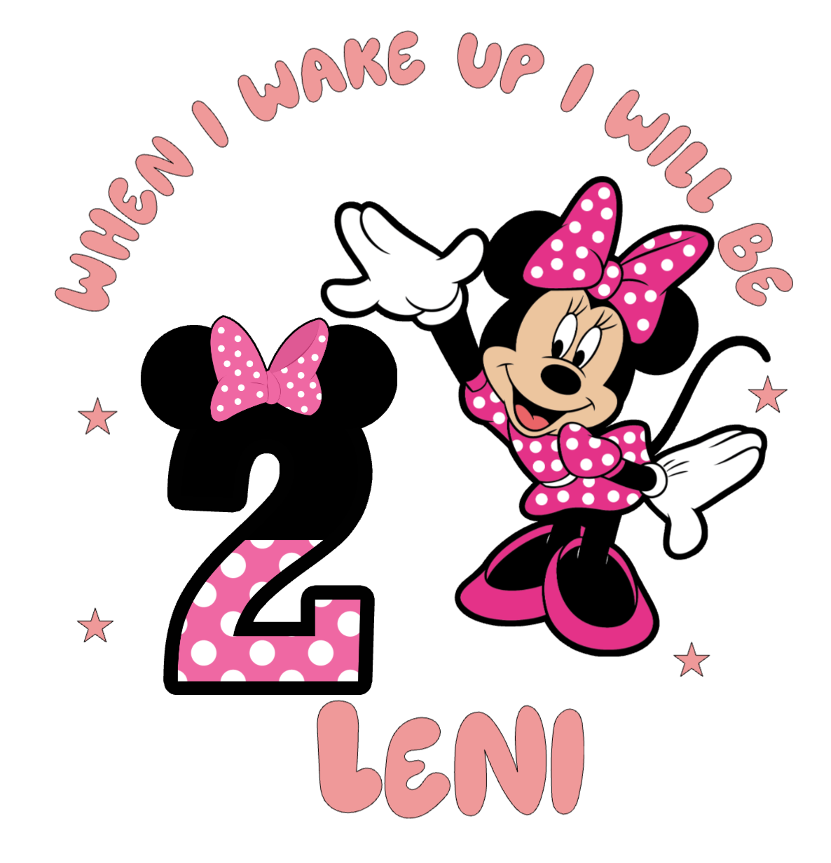 Personalised Minnie Mouse Pyjamas
