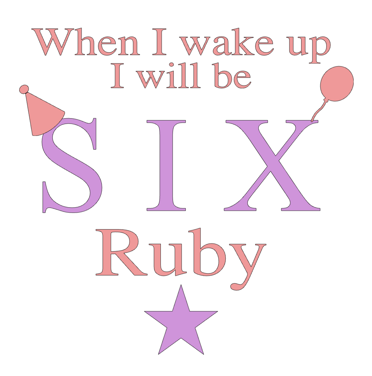 Personalised Age Girl Birthday Pyjamas