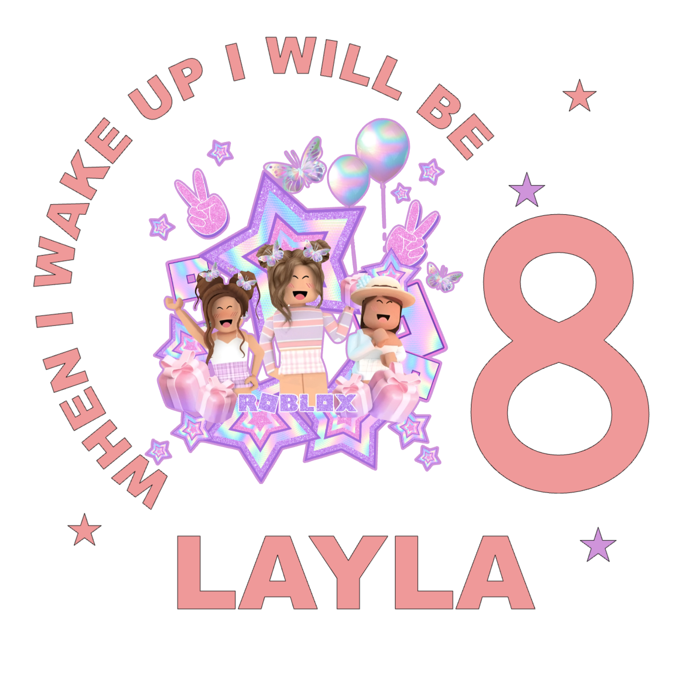 Personalised Roblox Girl Pyjamas