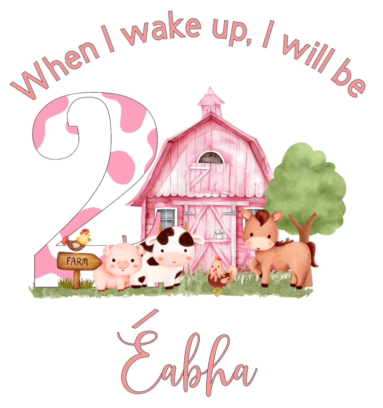 Personalised Farm Girl Pyjamas
