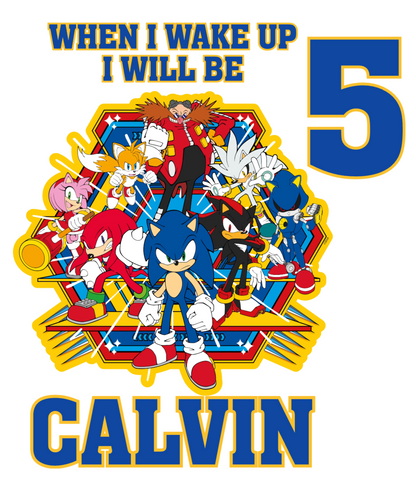 Personalised Sonic The Hedgehog Pyjamas