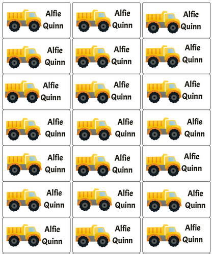 Personalised Back To School Book Stickers