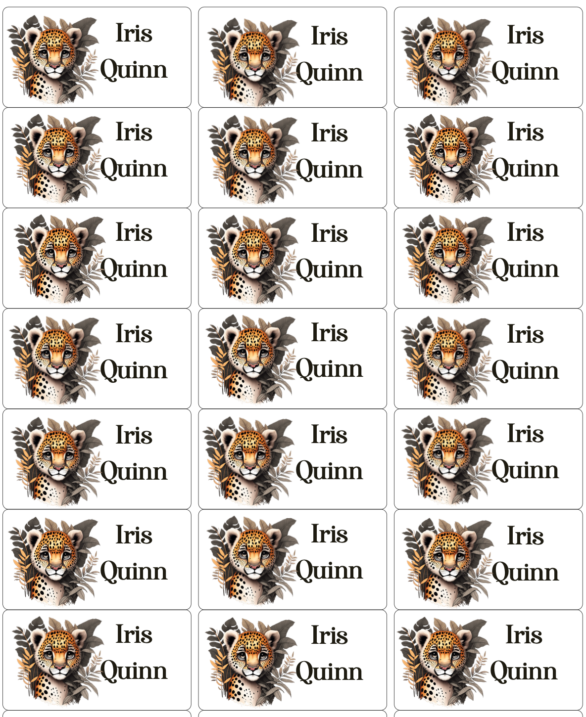 Personalised Back To School Book Stickers