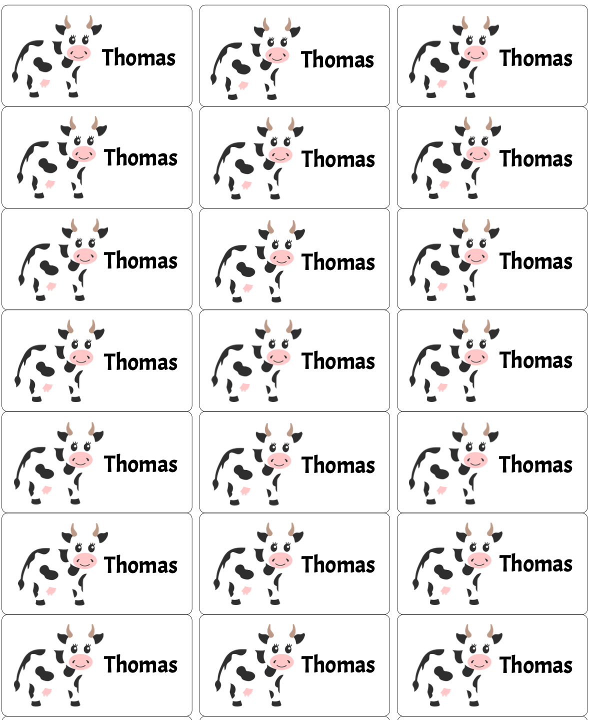 Personalised Back To School Book Stickers