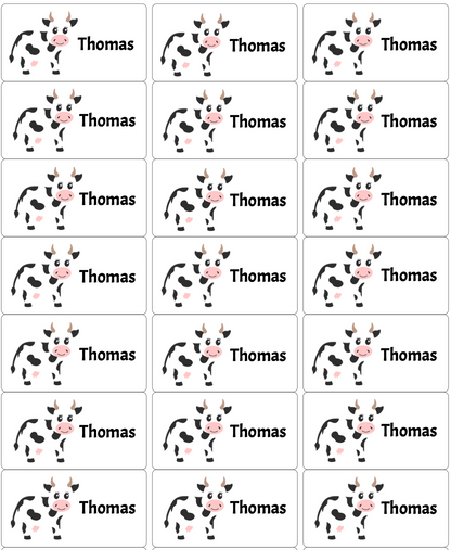 Personalised Back To School Book Stickers