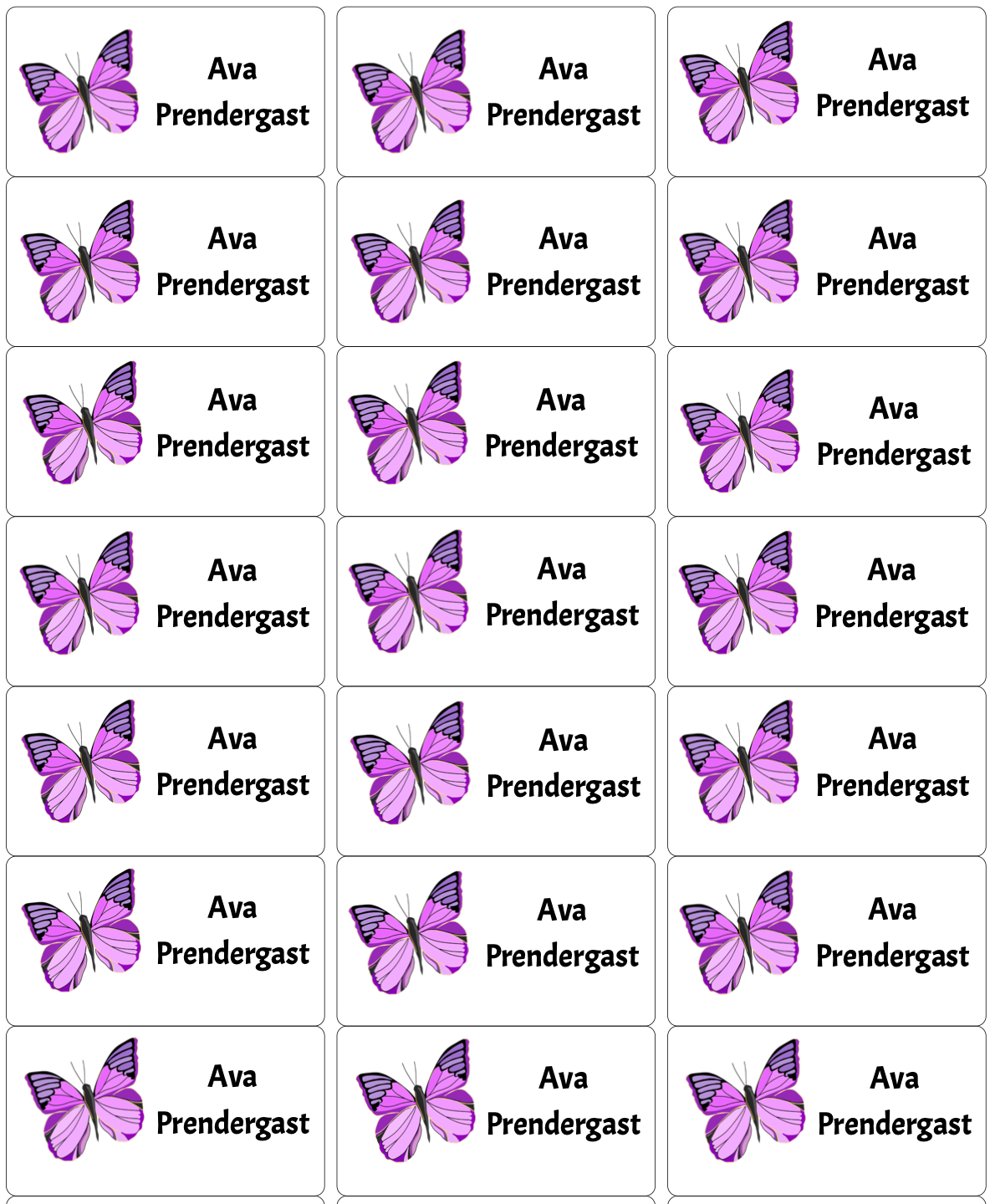Personalised Back To School Book Stickers
