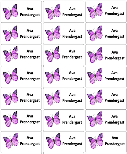 Personalised Back To School Book Stickers