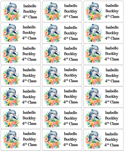 Personalised Back To School Book Stickers