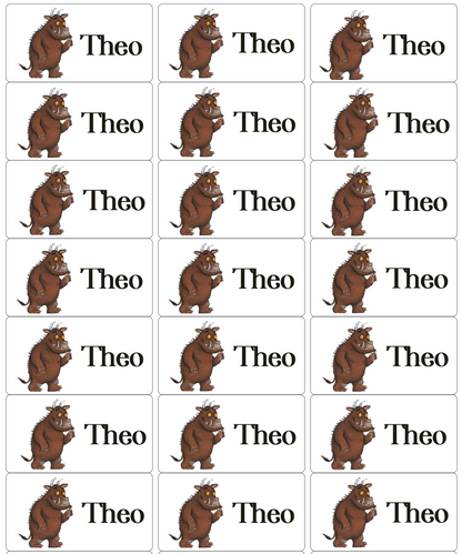 Personalised Back To School Book Stickers