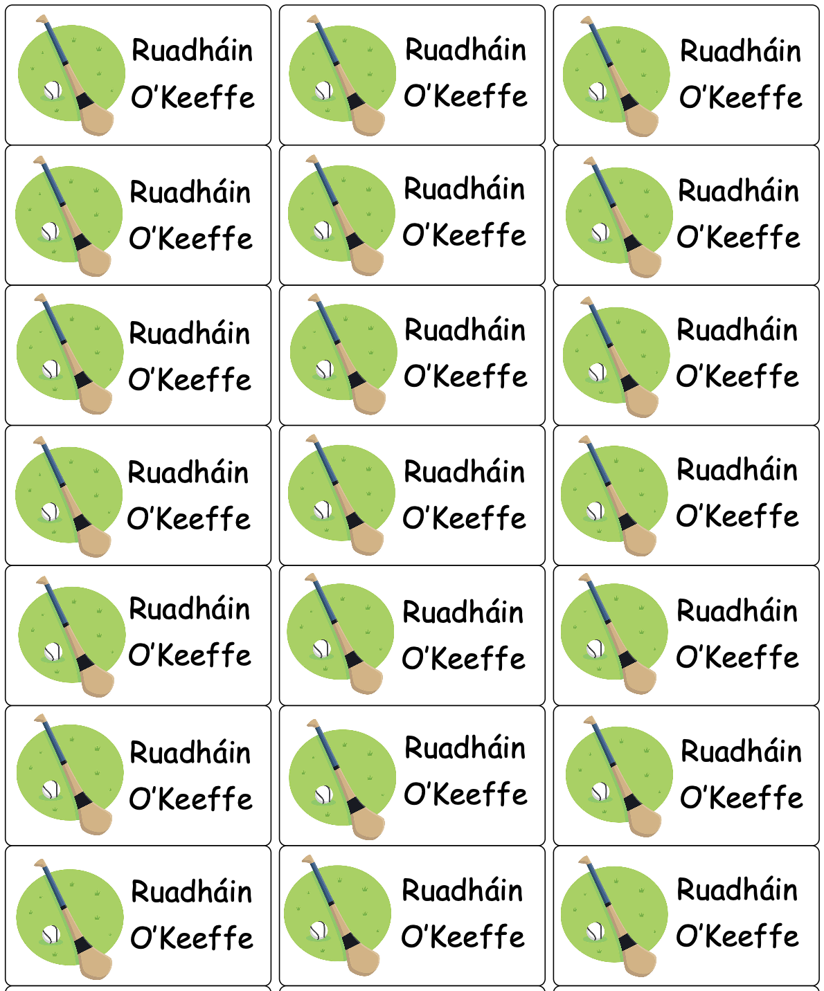 Personalised Back To School Book Stickers