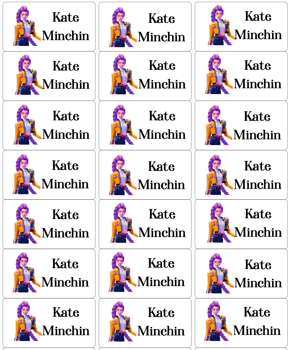 Personalised Back To School Book Stickers