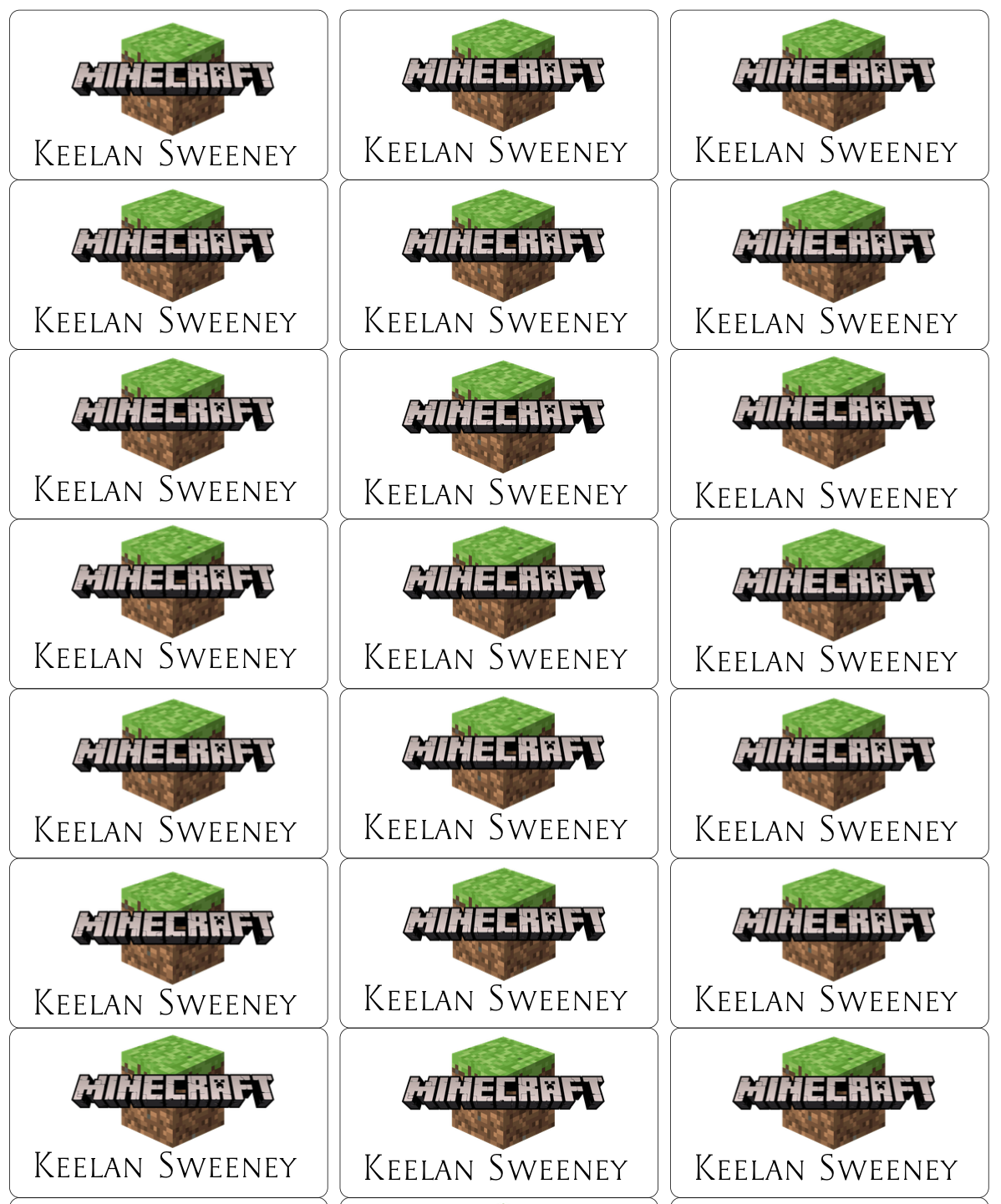Personalised Back To School Book Stickers
