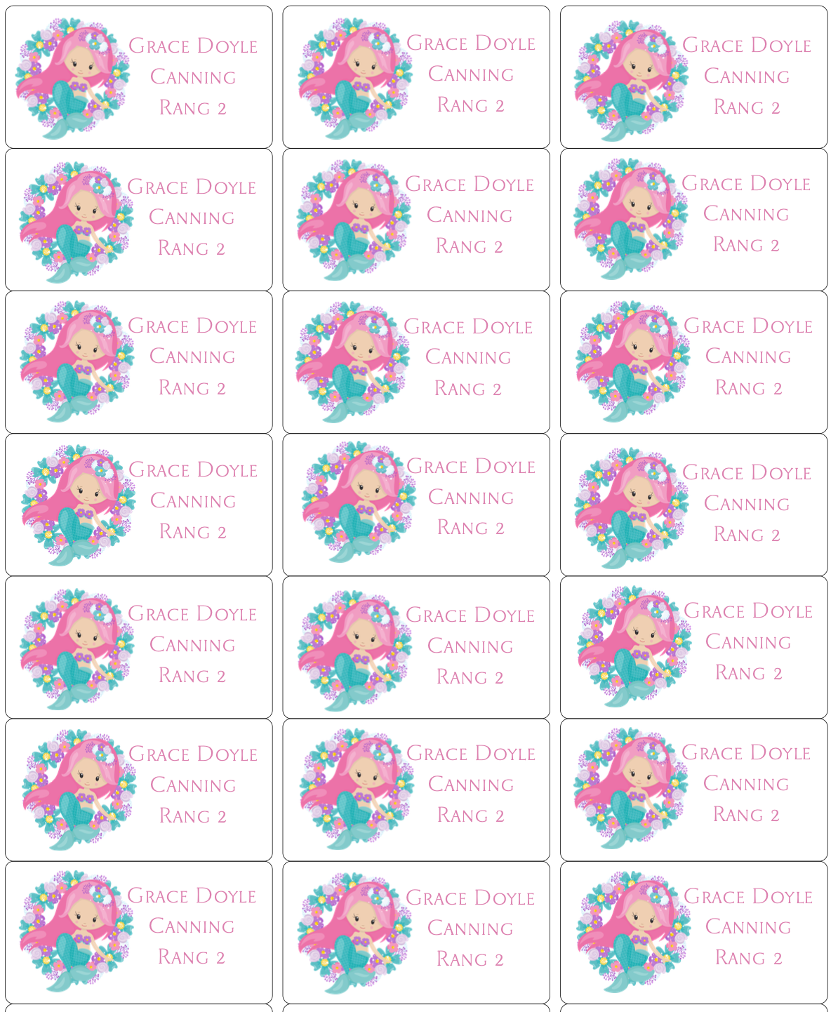 Personalised Back To School Book Stickers