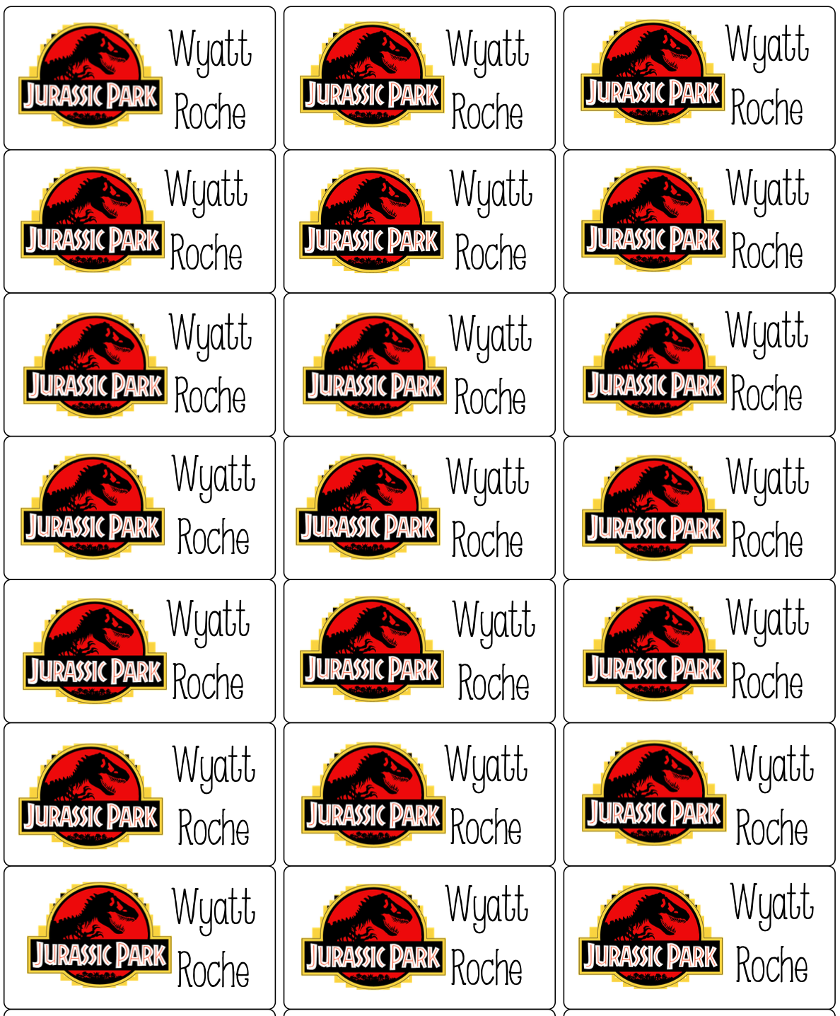 Personalised Back To School Book Stickers