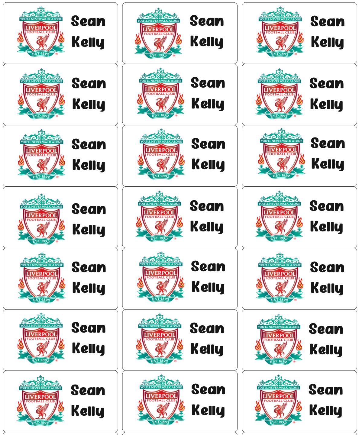 Personalised Back To School Book Stickers