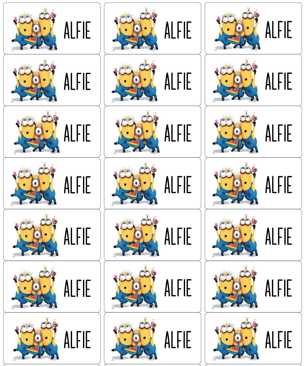 Personalised Back To School Book Stickers