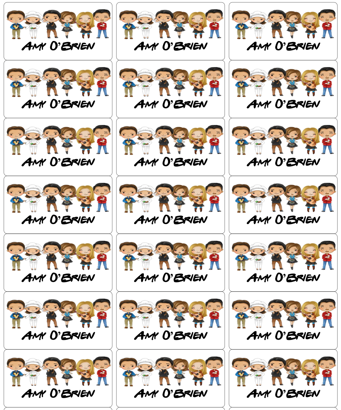 Personalised Back To School Book Stickers