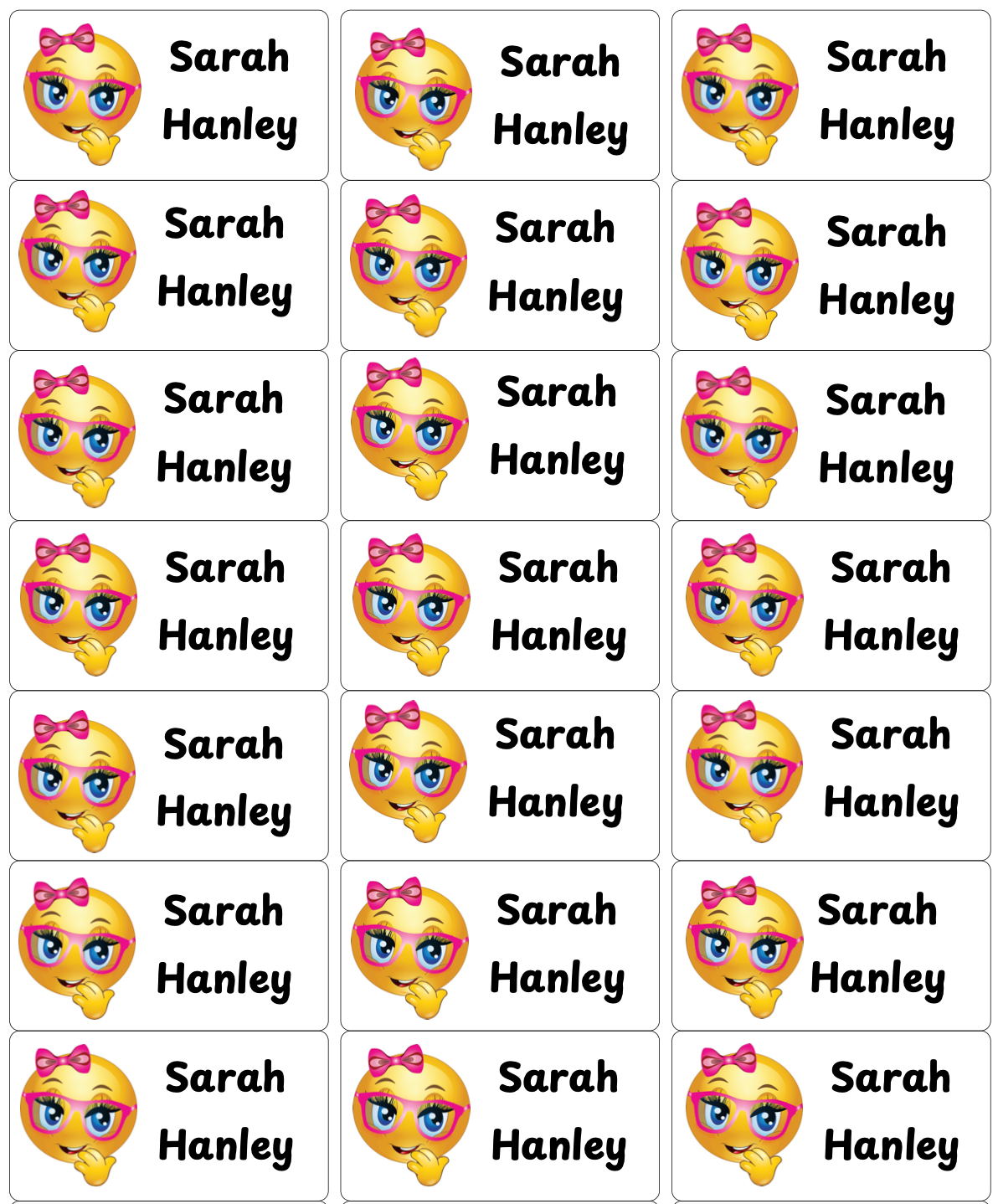 Personalised Back To School Book Stickers