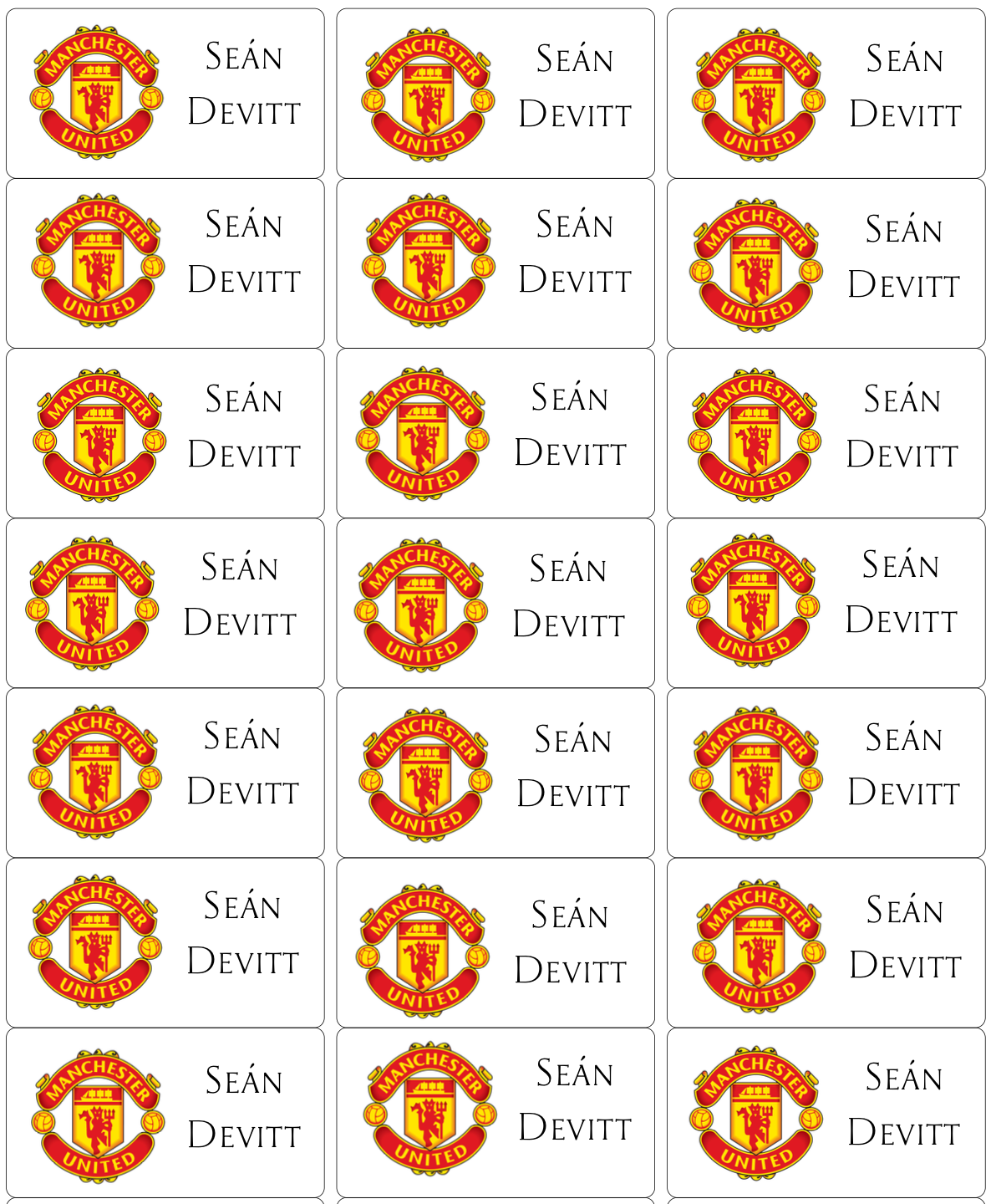 Personalised Back To School Book Stickers