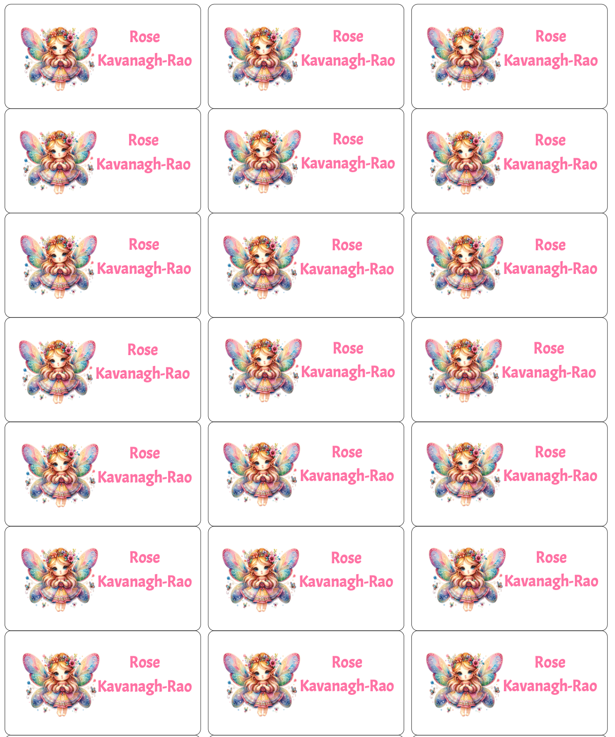 Personalised Back To School Book Stickers