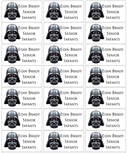 Personalised Back To School Book Stickers