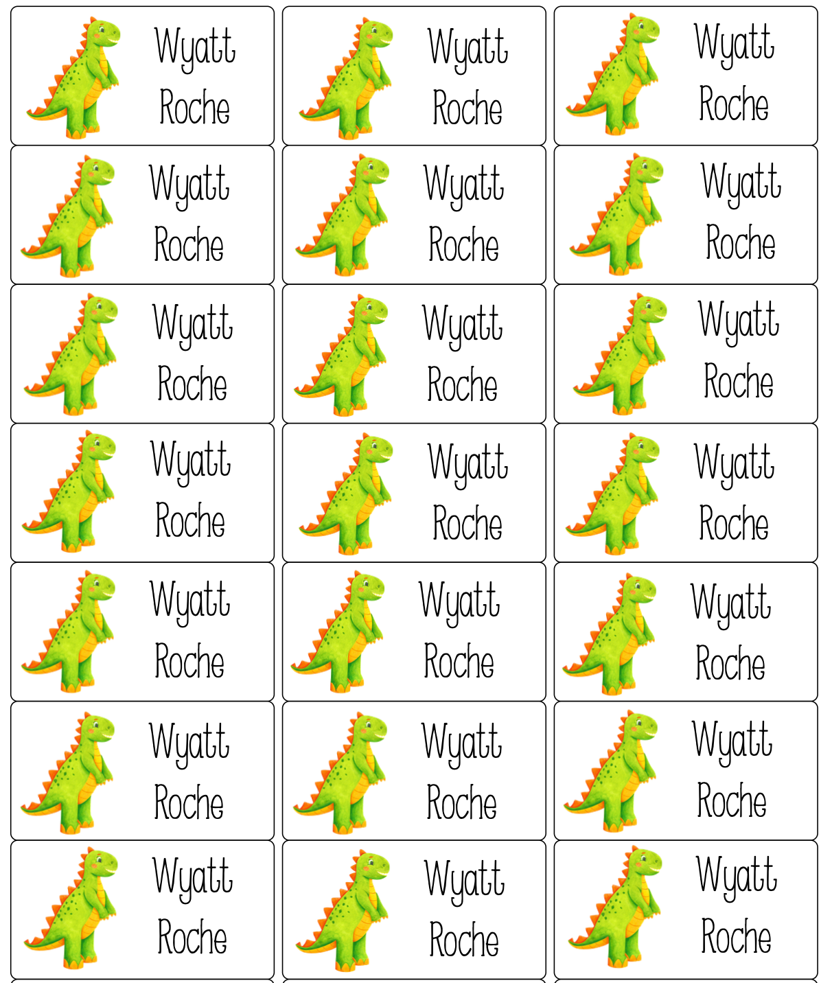 Personalised Back To School Book Stickers