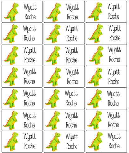 Personalised Back To School Book Stickers