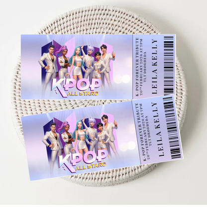 Personalised Concert Tickets
