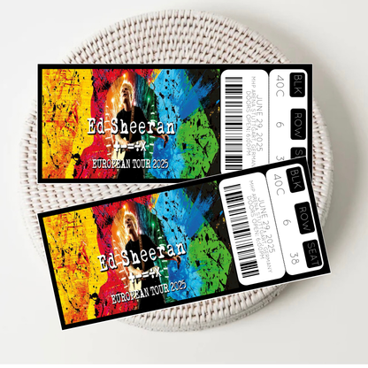 Personalised Concert Tickets