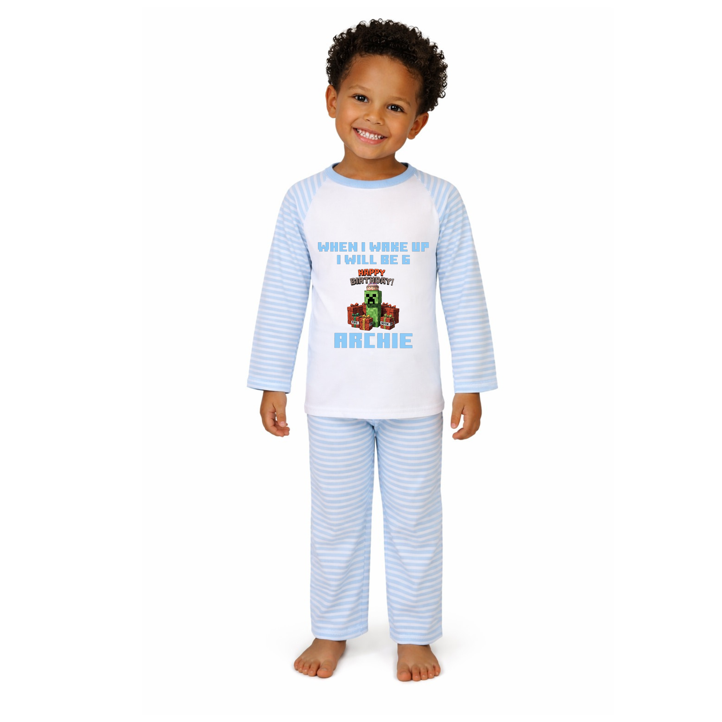 Personalised Minecraft Pyjamas