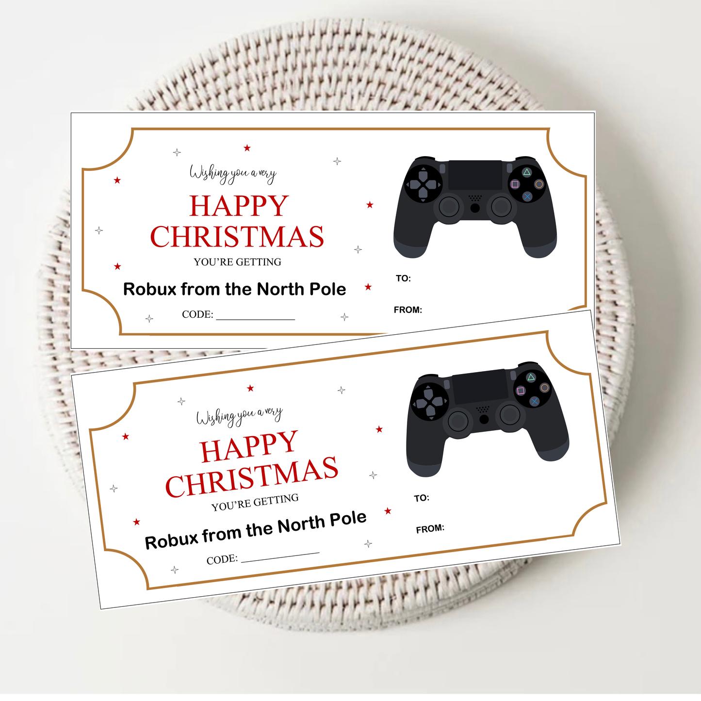 Personalised Gamer Theme Vouchers