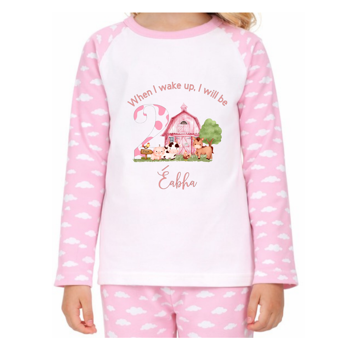 Personalised Farm Girl Pyjamas
