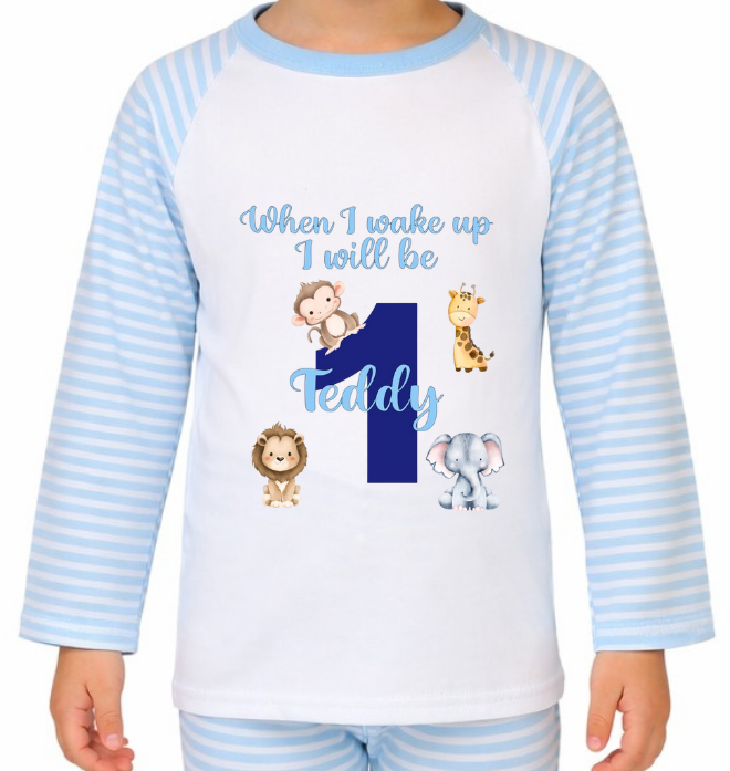 Personalised Safari Animals Pyjamas