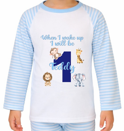 Personalised Safari Animals Pyjamas