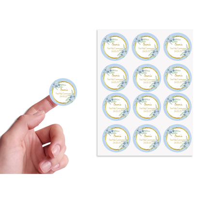 Personalised Communion Sticker Sheets