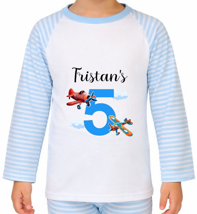 Personalised Plane Pyjamas