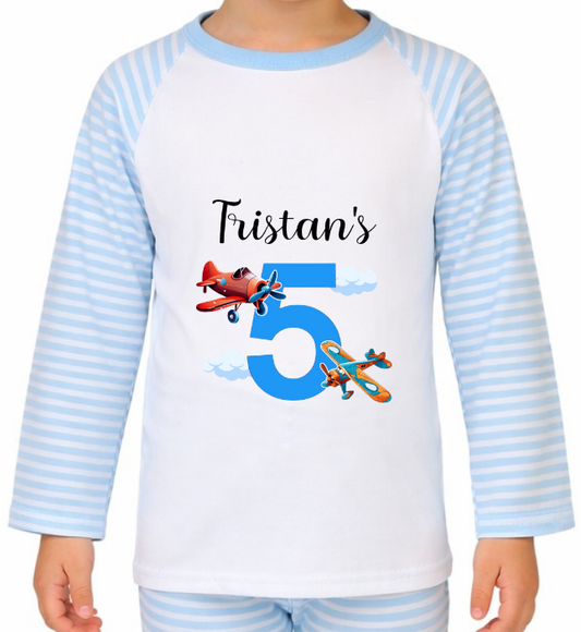 Personalised Plane Pyjamas