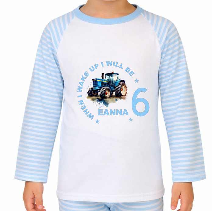 Personalised Tractor Pyjamas