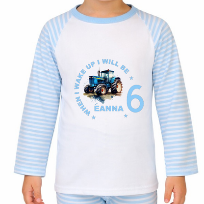 Personalised Tractor Pyjamas