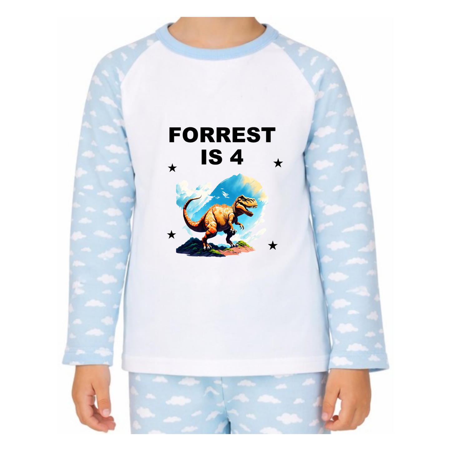 Personalised Dinosaur Pyjamas