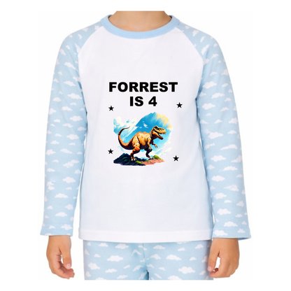 Personalised Dinosaur Pyjamas